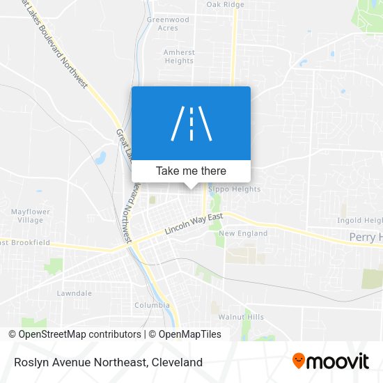Roslyn Avenue Northeast map