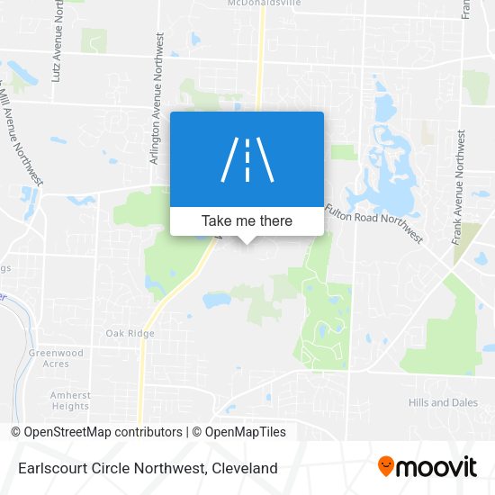 Mapa de Earlscourt Circle Northwest