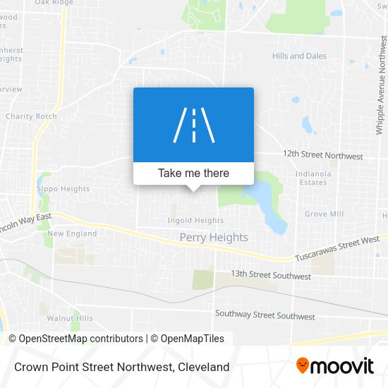 Crown Point Street Northwest map