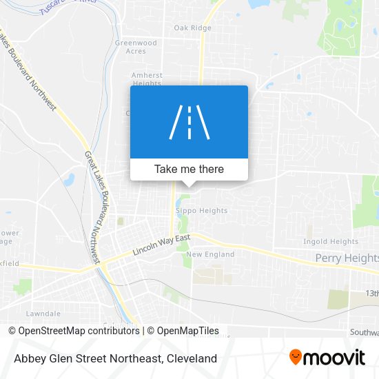 Mapa de Abbey Glen Street Northeast