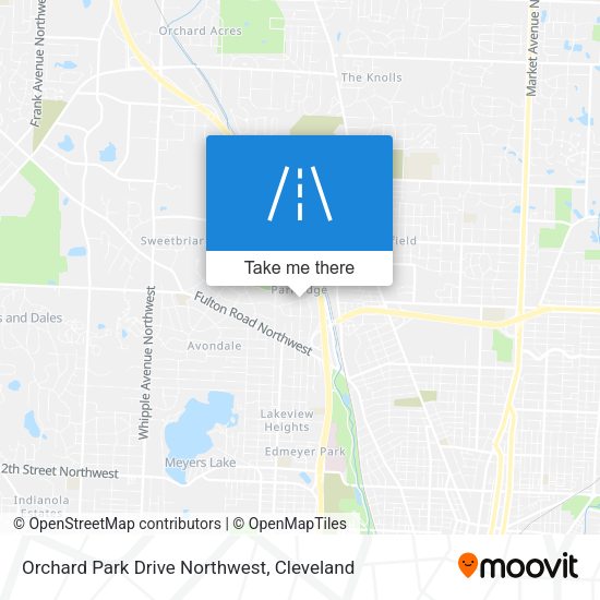 Orchard Park Drive Northwest map