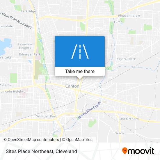 Mapa de Sites Place Northeast
