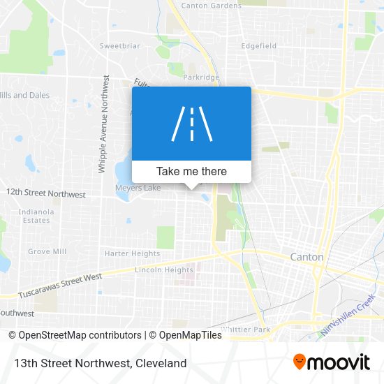 Mapa de 13th Street Northwest