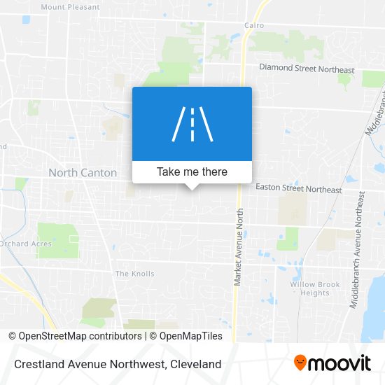 Mapa de Crestland Avenue Northwest