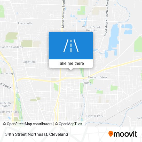 34th Street Northeast map