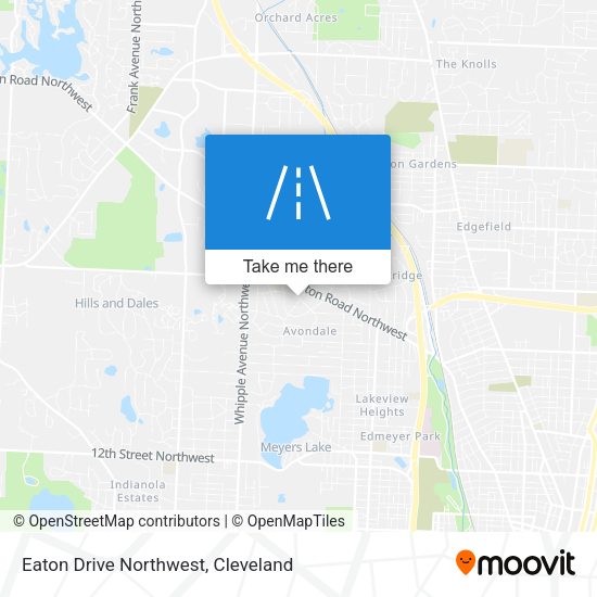Eaton Drive Northwest map