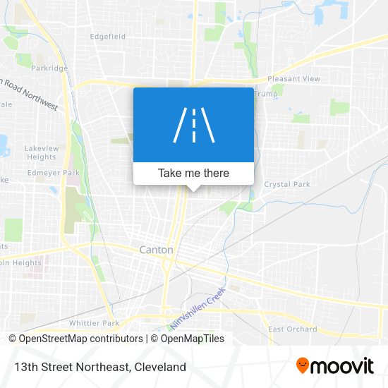 13th Street Northeast map
