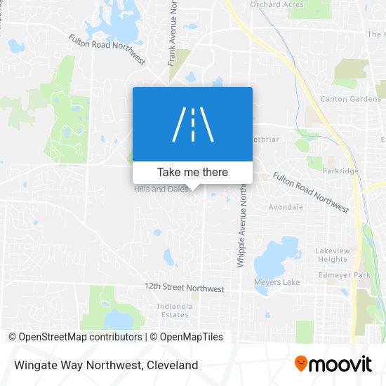 Wingate Way Northwest map