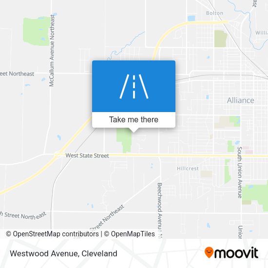 Mapa de Westwood Avenue