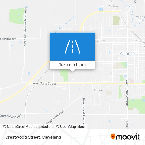 Crestwood Street map