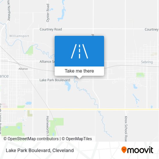 Lake Park Boulevard map