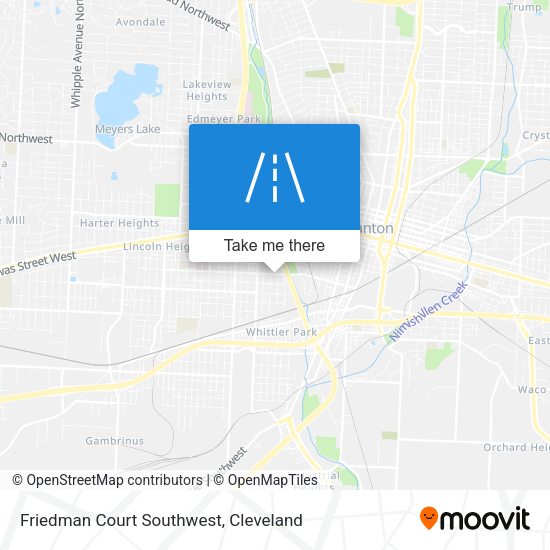 Mapa de Friedman Court Southwest
