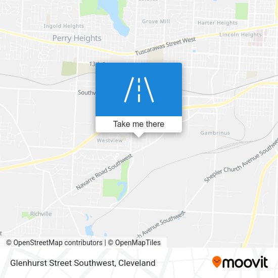 Mapa de Glenhurst Street Southwest