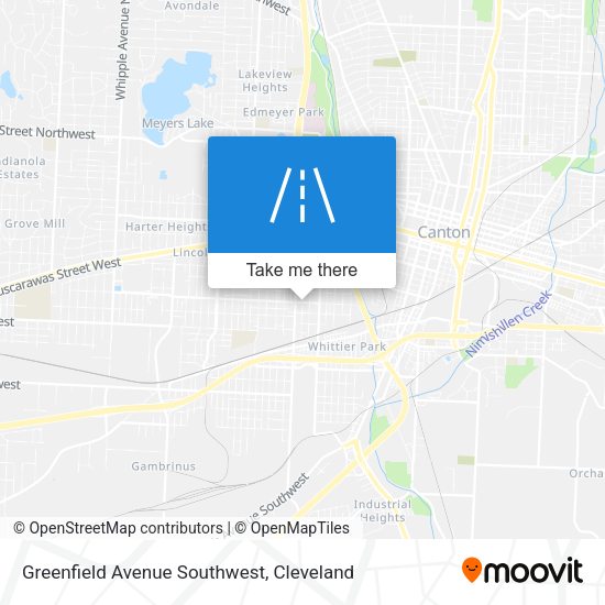 Mapa de Greenfield Avenue Southwest