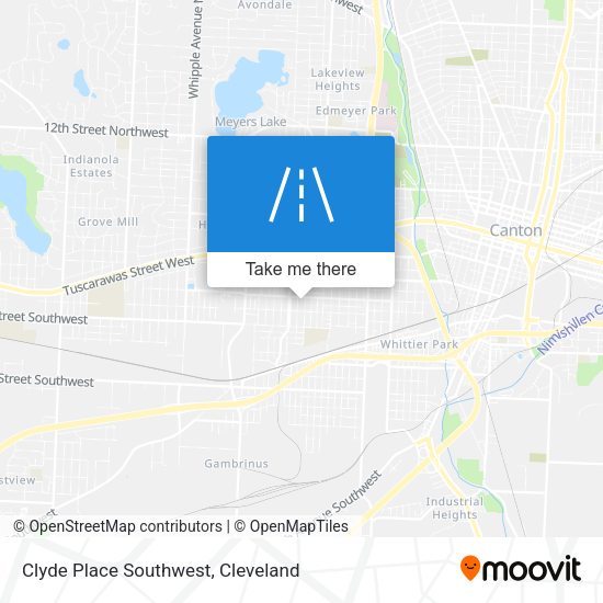 Clyde Place Southwest map