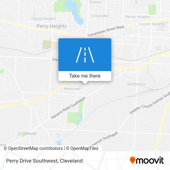 Mapa de Perry Drive Southwest