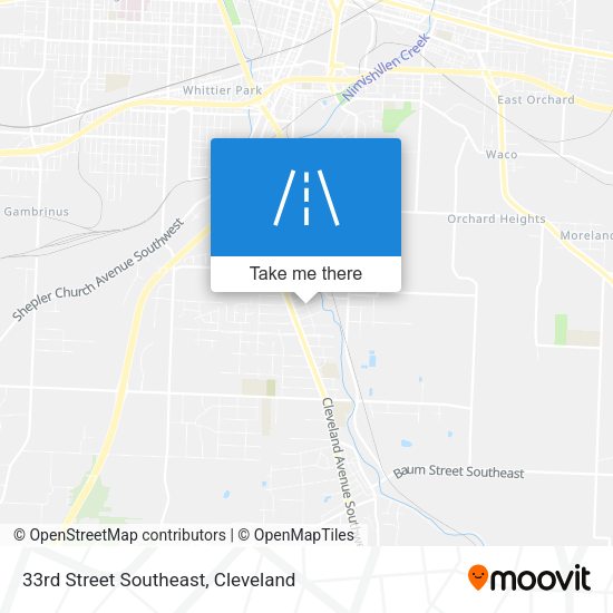 33rd Street Southeast map