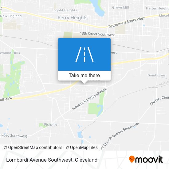 Mapa de Lombardi Avenue Southwest