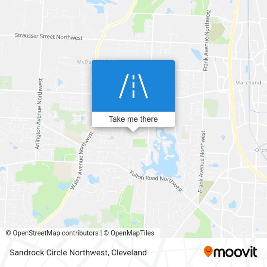 Sandrock Circle Northwest map