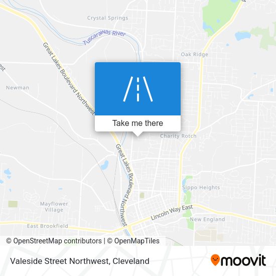 Valeside Street Northwest map
