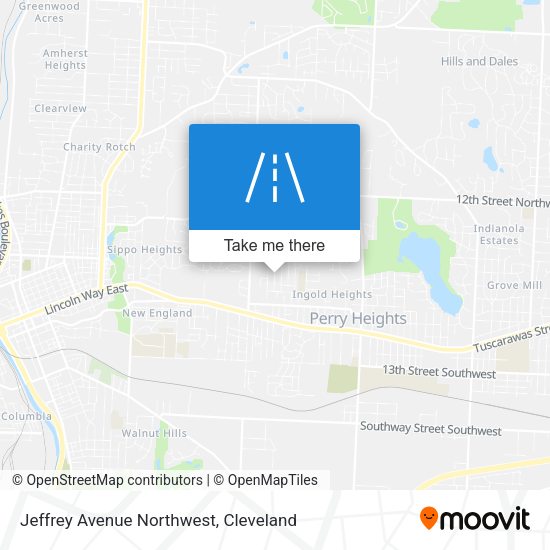 Mapa de Jeffrey Avenue Northwest