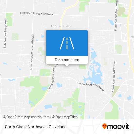Garth Circle Northwest map