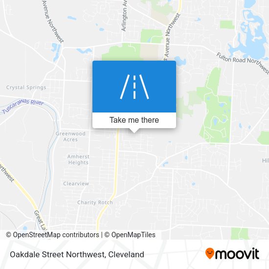Mapa de Oakdale Street Northwest