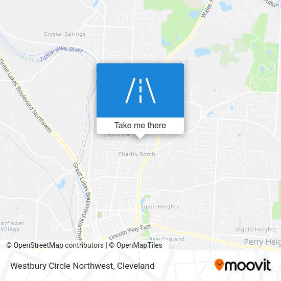 Mapa de Westbury Circle Northwest