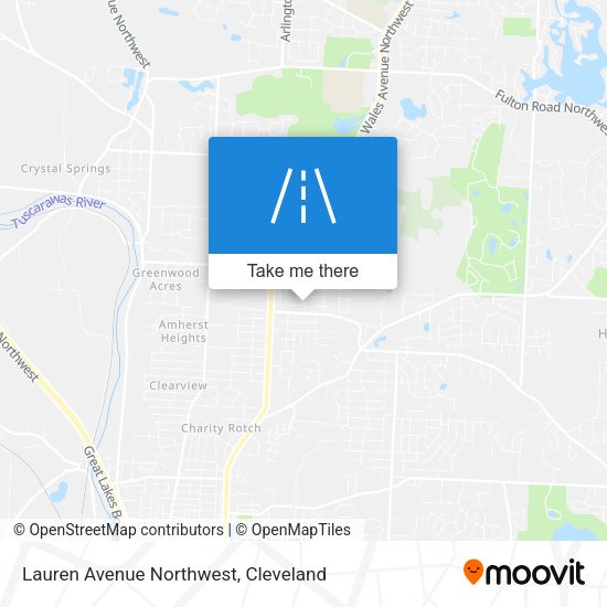Lauren Avenue Northwest map