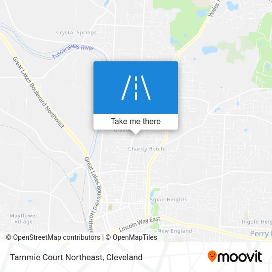 Mapa de Tammie Court Northeast