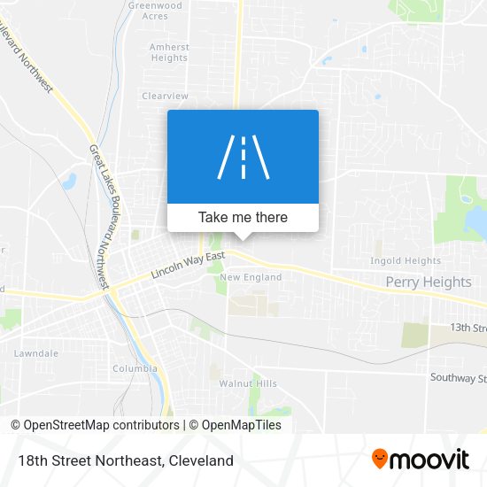 18th Street Northeast map