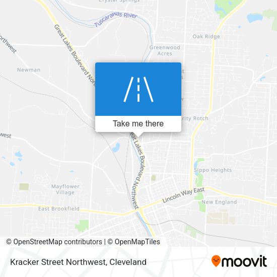 Mapa de Kracker Street Northwest