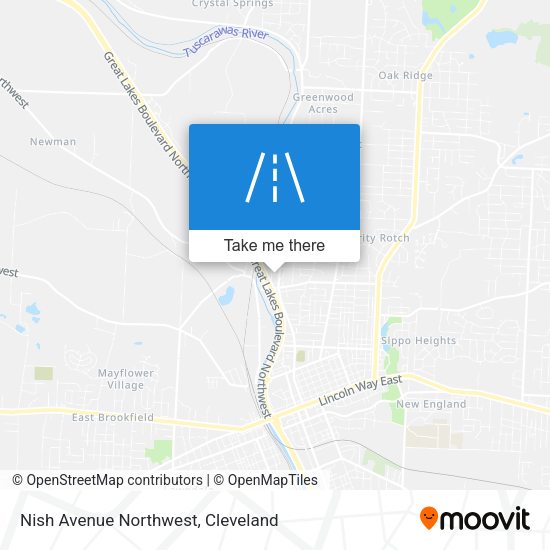 Nish Avenue Northwest map