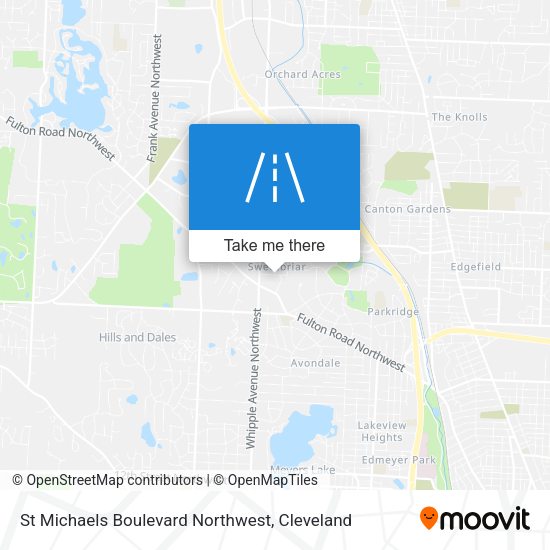 Mapa de St Michaels Boulevard Northwest
