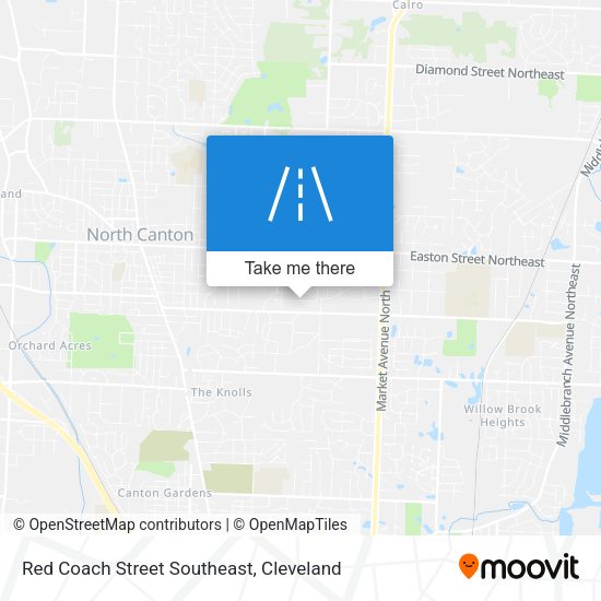 Mapa de Red Coach Street Southeast