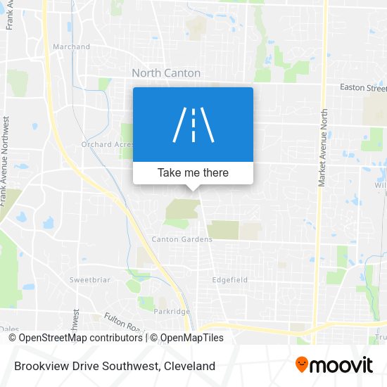 Brookview Drive Southwest map