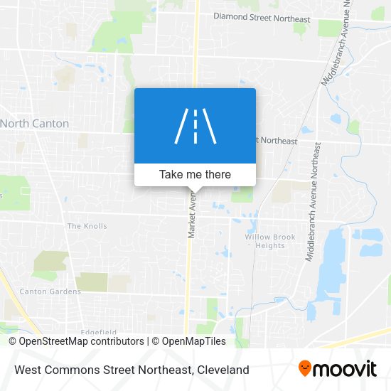 Mapa de West Commons Street Northeast