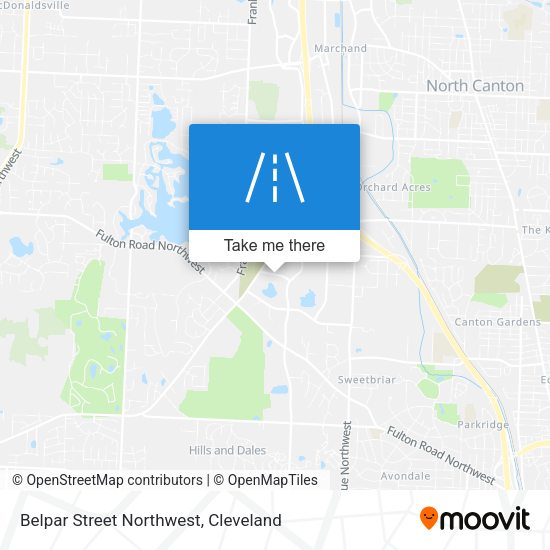Mapa de Belpar Street Northwest