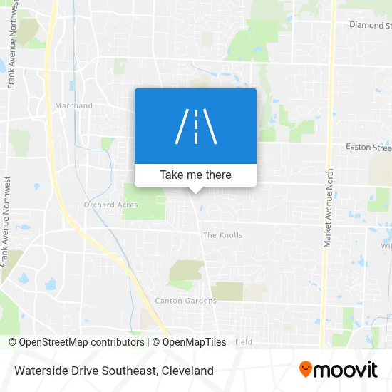 Waterside Drive Southeast map