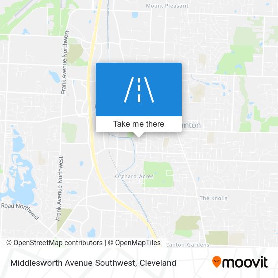 Middlesworth Avenue Southwest map
