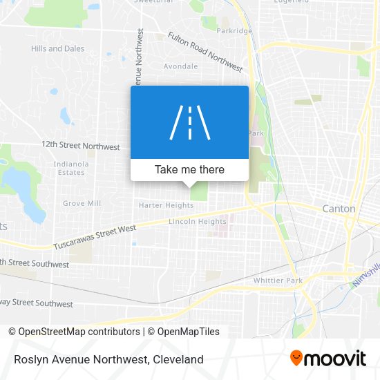 Roslyn Avenue Northwest map