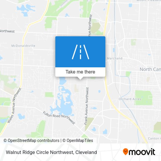 Walnut Ridge Circle Northwest map