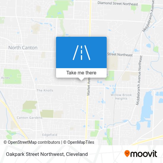 Oakpark Street Northwest map