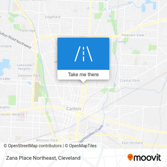 Mapa de Zana Place Northeast