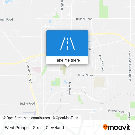 West Prospect Street map