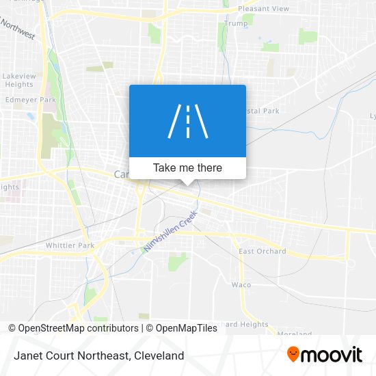 Janet Court Northeast map