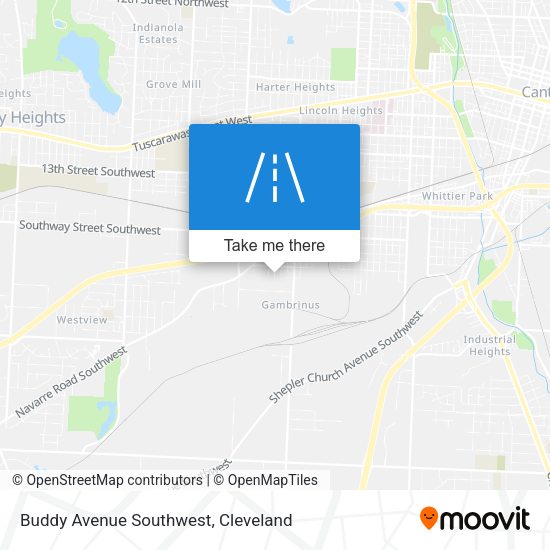 Buddy Avenue Southwest map