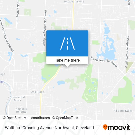 Waltham Crossing Avenue Northwest map