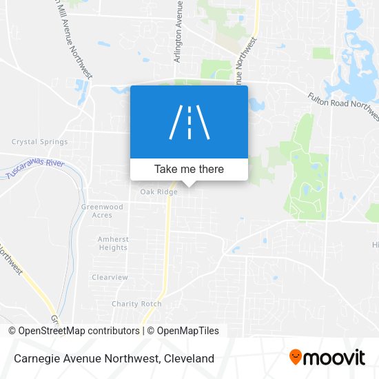 Carnegie Avenue Northwest map
