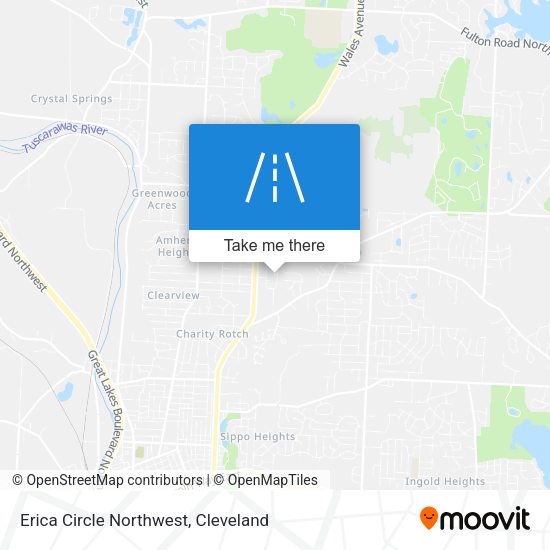 Erica Circle Northwest map